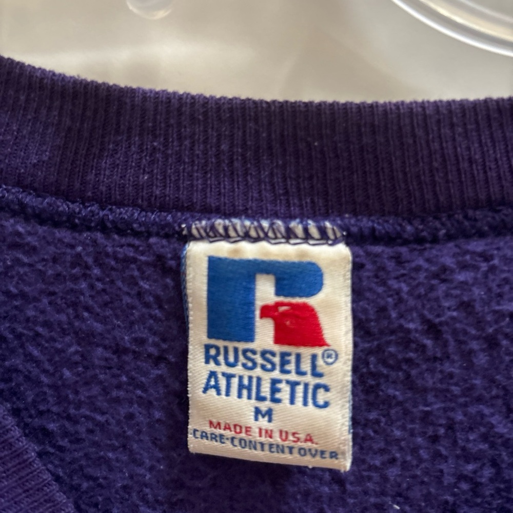 Vintage East Carolina Pirates Sweatshirt Mens Medium Russell Athletic USA 90s - Picture 3 of 5